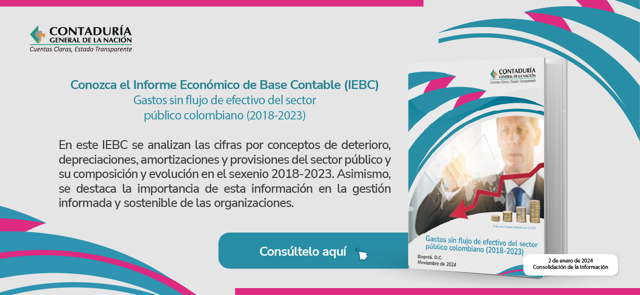 Ya está disponible el Informe Económico de Base Contable: Gastos sin flujo de efectivo del sector público colombiano (2018-2023)