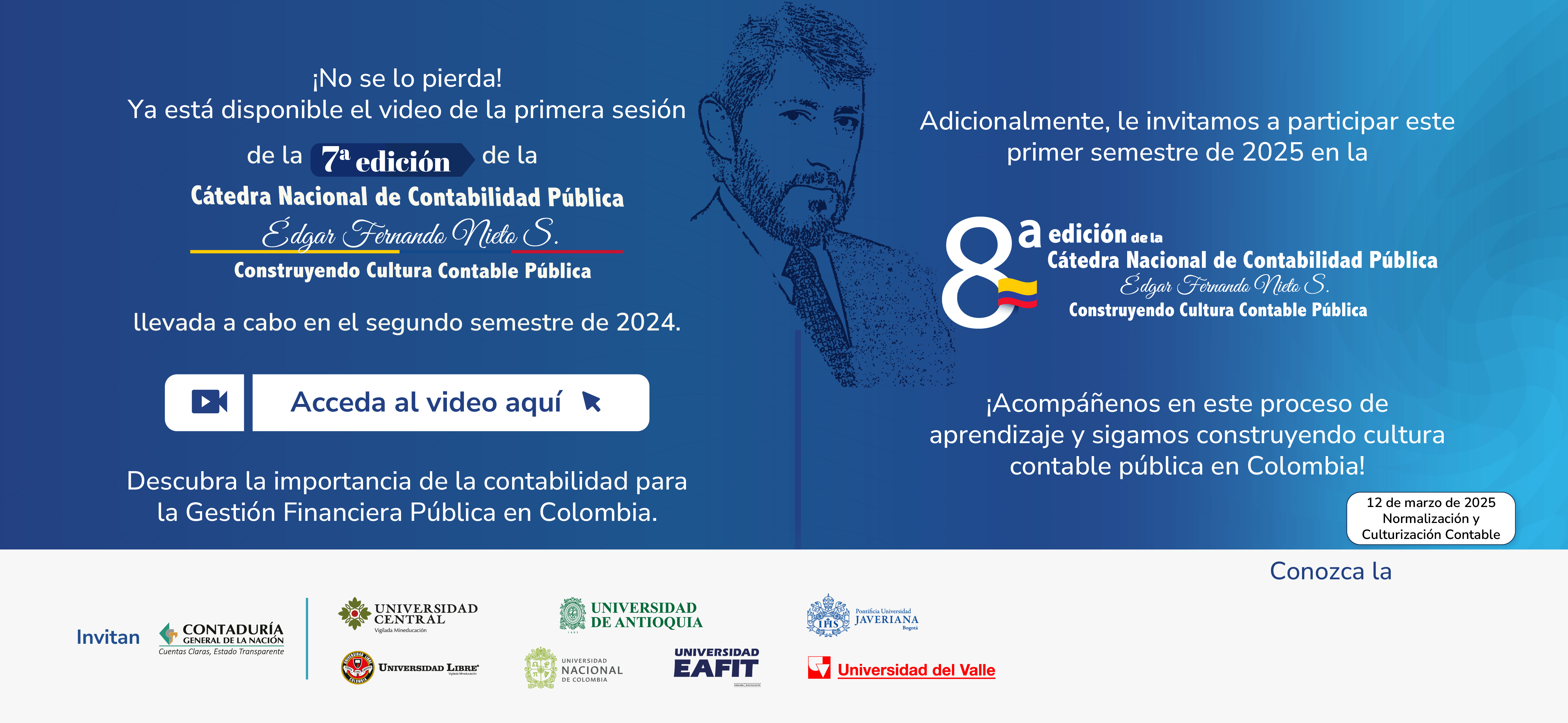 ¡Llegó el momento! Acceda al video de la primera sesión de la Séptima edición de la Cátedra Nacional de Contabilidad Pública