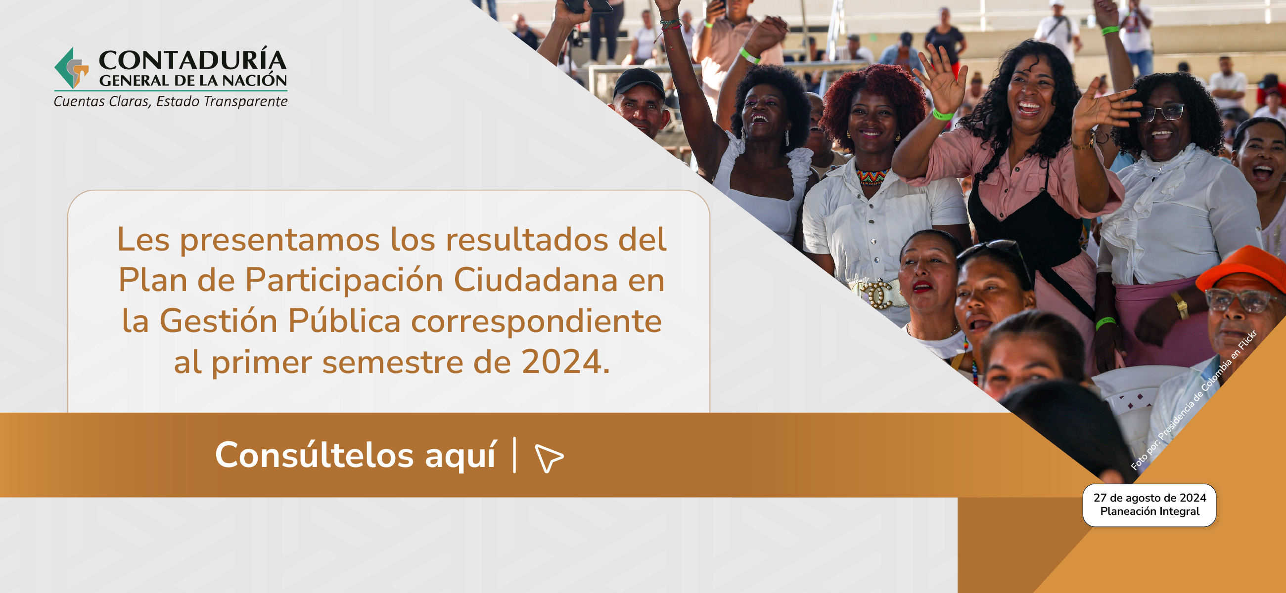 Resultados del Plan de Participación Ciudadana en la Gestión Pública del primer semestre de 2024