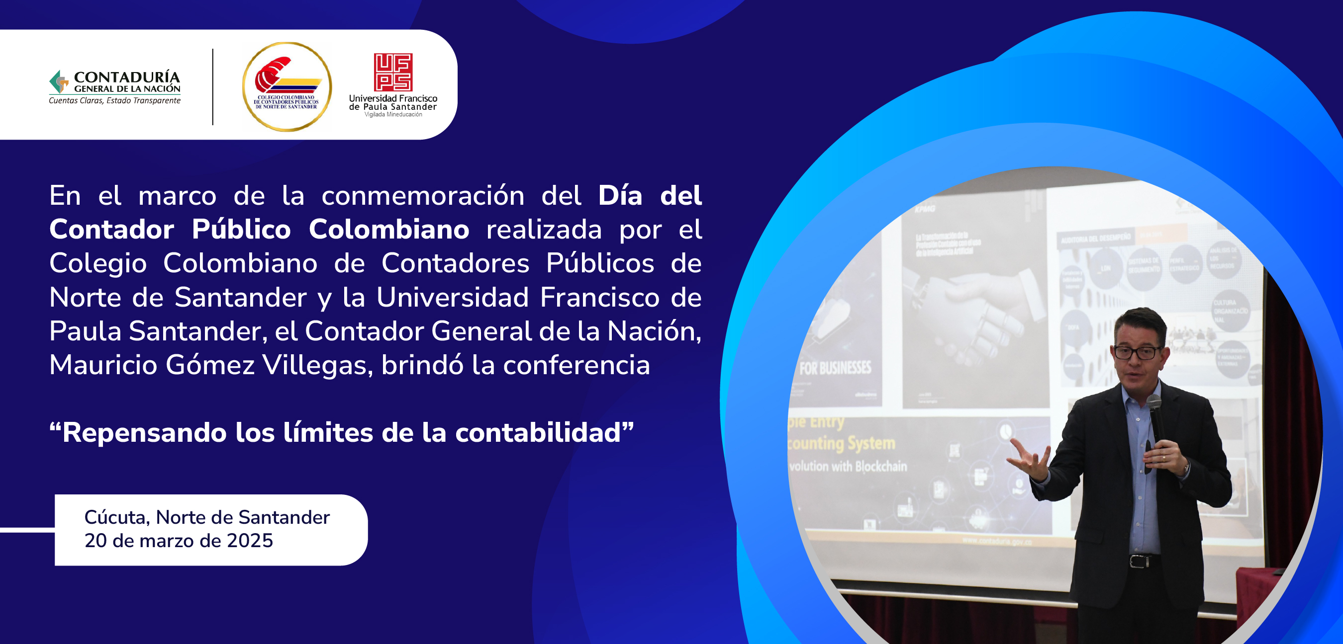 El Contador General de la Nación en la Universidad Francisco de Paula Santander