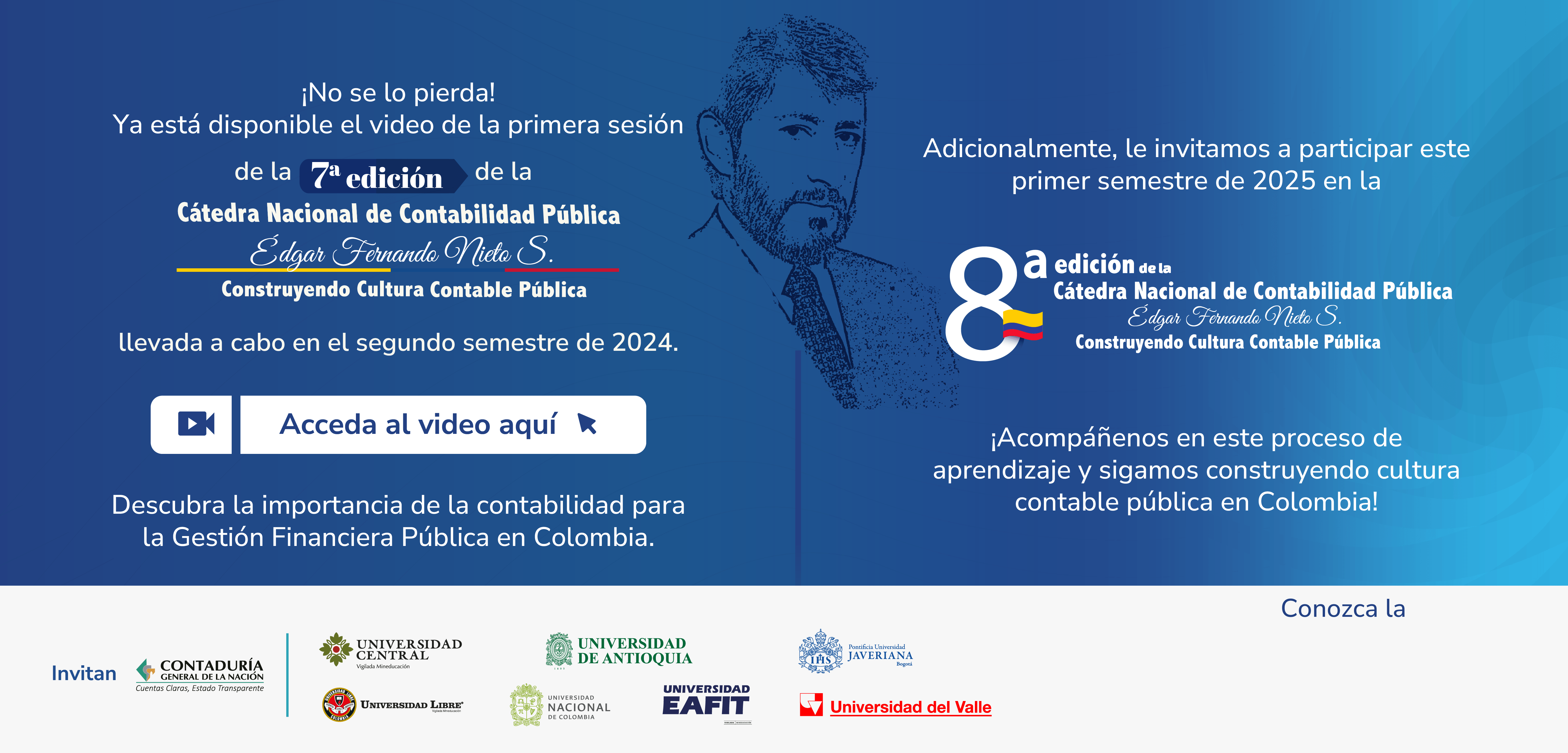 ¡Llegó el momento! Acceda al video de la primera sesión de la Séptima edición de la Cátedra Nacional de Contabilidad Pública