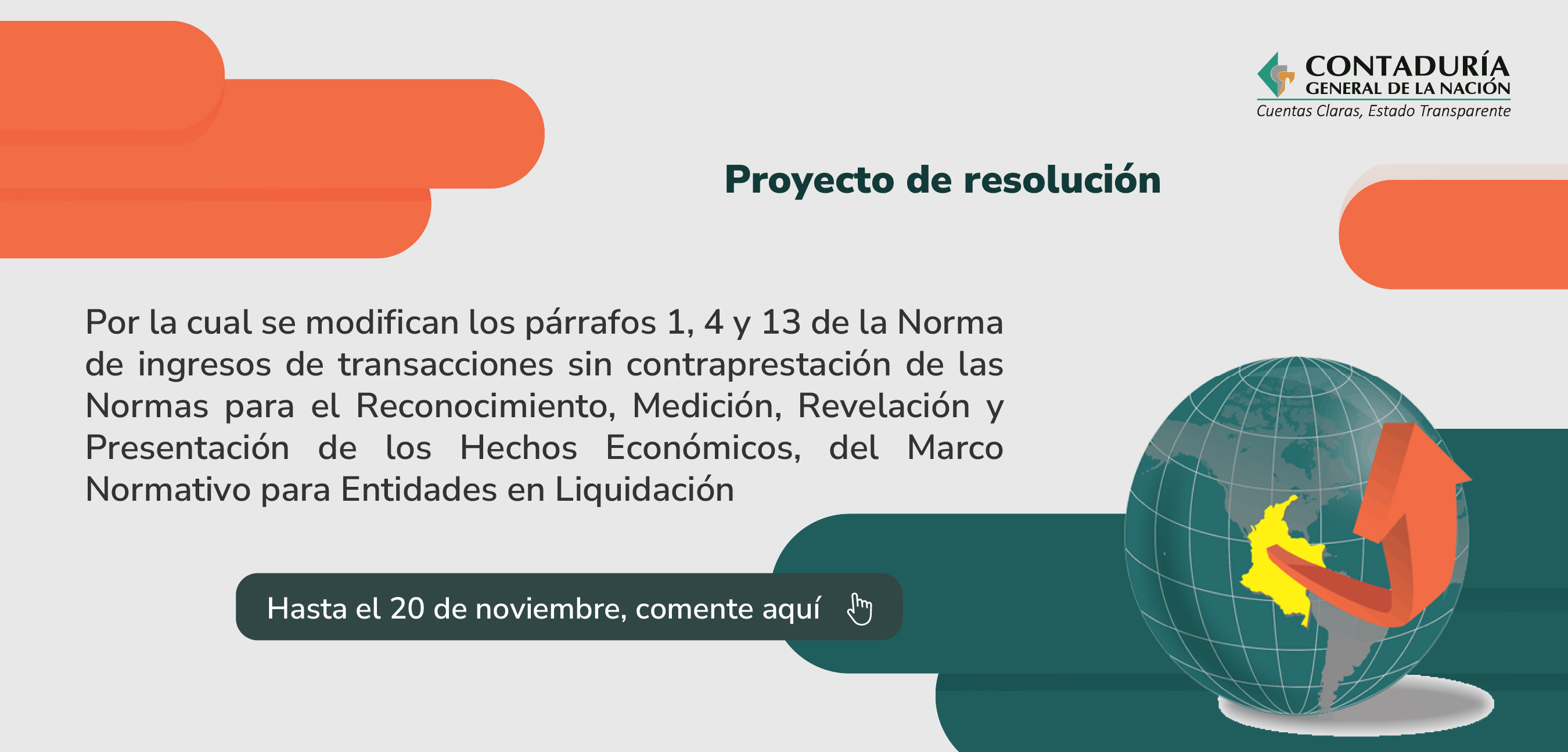 Proyecto de resolución sobre las modificaciones a las Normas para Entidades en Liquidación