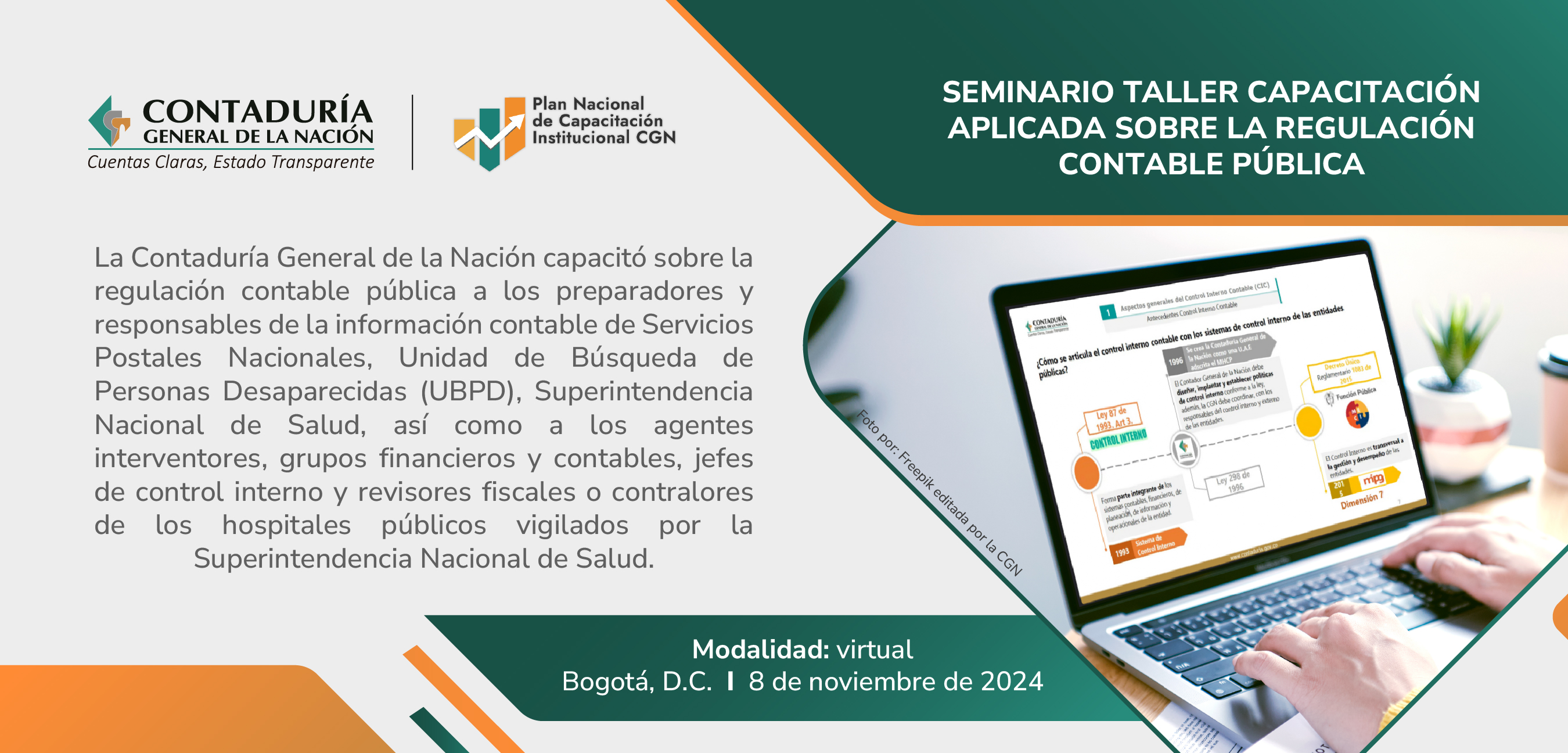 SEMINARIO TALLER CAPACITACIÓN APLICADA SOBRE LA REGULACIÓN CONTABLE PÚBLICA