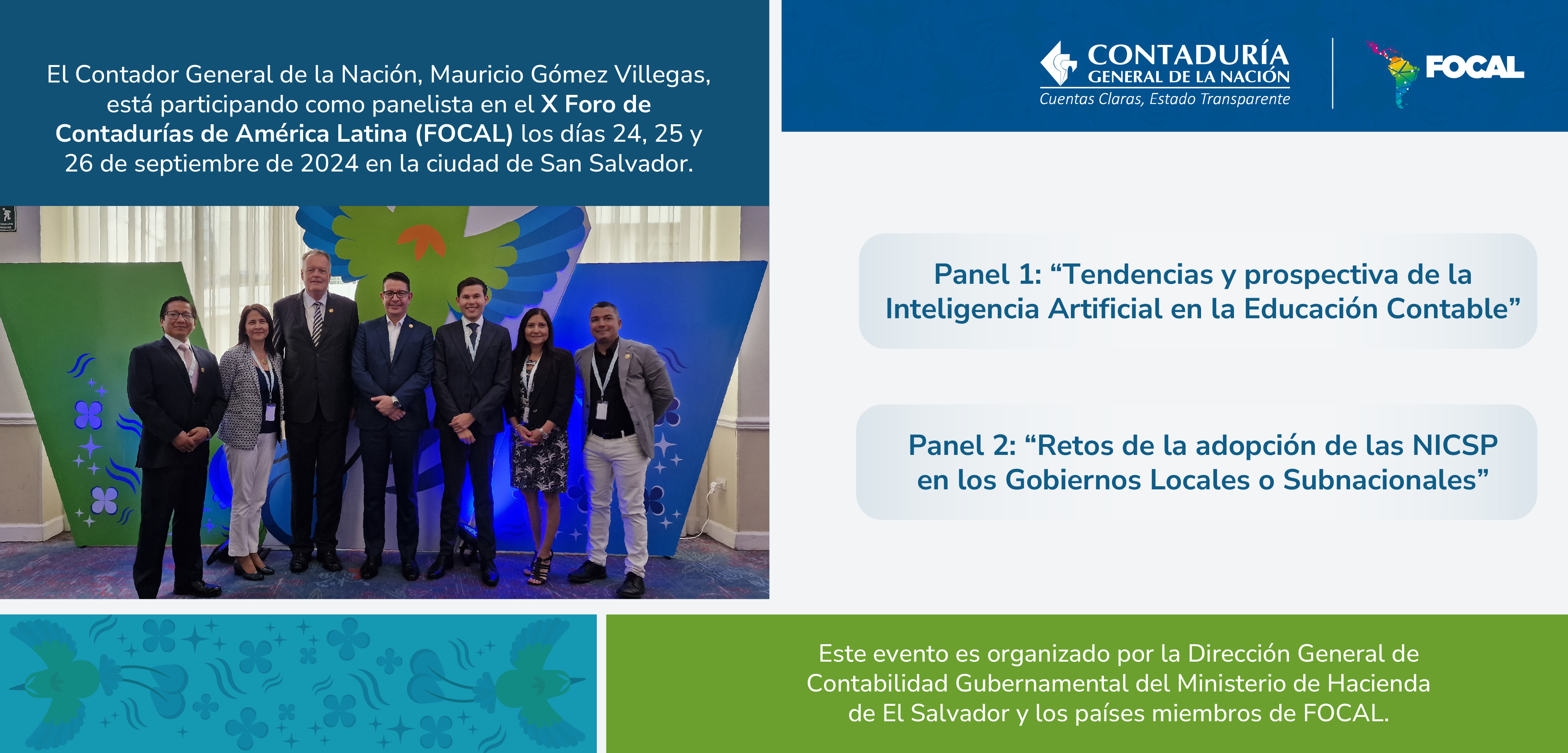 La Contaduría General de la Nación participa en el X Foro de Contadurías de América Latina (FOCAL)